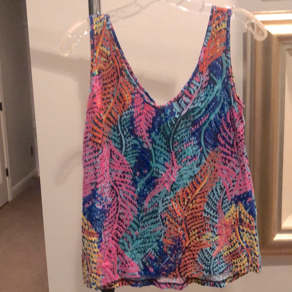 Lilly Pulitzer flowy v-neck tank
